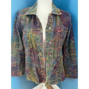 Vintage
chicos jean jacket size 0 y2k